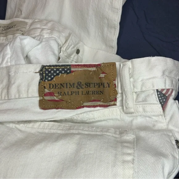 Denim & Supply Ralph Lauren Men's Off-White Bootcut Jeans - Picture 4 of 12